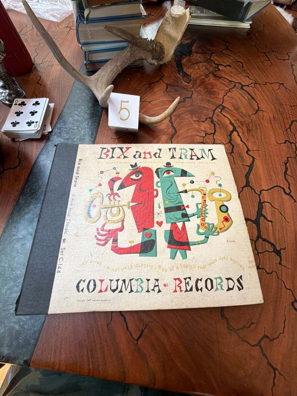 Bix and Tram 1947 Columbia Records 78 RPM Jazz Album Set C-144